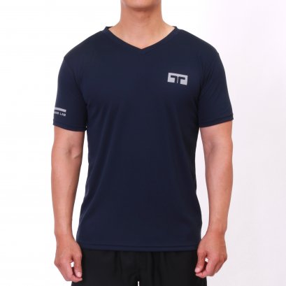 Men&#039;s TL V-Neck T-Shirt เสื้อวิ่งผู้ชาย สีกรม